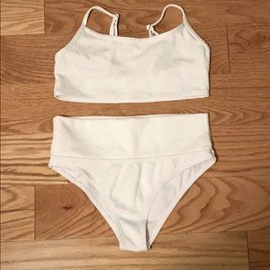Cheeky white bikini,